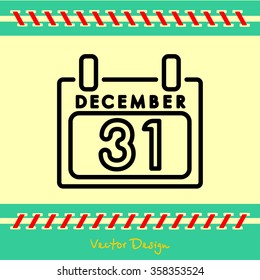 Web line icon. Calendar