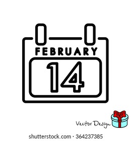 Web line icon. Calendar