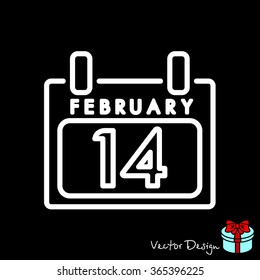 Web line icon. Calendar