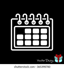 Web line icon. Calendar