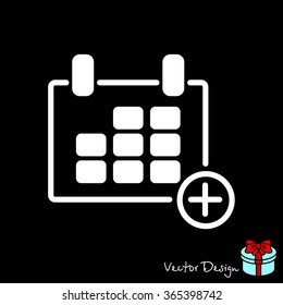 Web line icon. Calendar