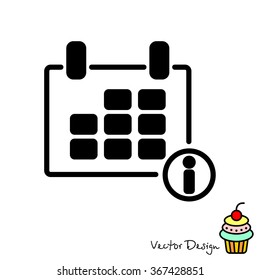 Web line icon. Calendar