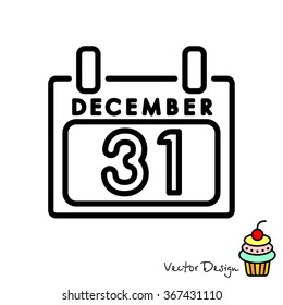 Web line icon. Calendar