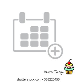 Web line icon. Calendar