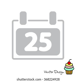 Web line icon. Calendar