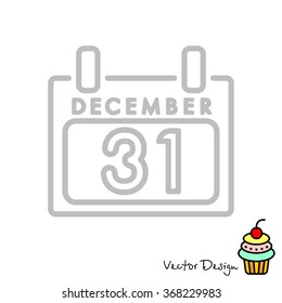 Web line icon. Calendar