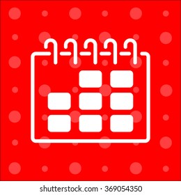 Web line icon. Calendar