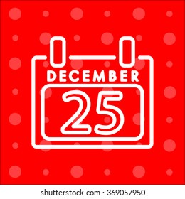 Web line icon. Calendar