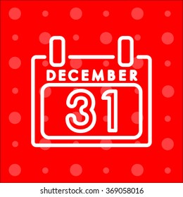 Web line icon. Calendar