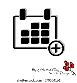 Web line icon. Calendar