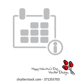 Web line icon. Calendar