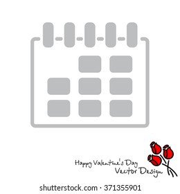 Web line icon. Calendar