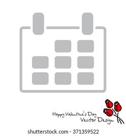 Web line icon. Calendar