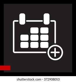 Web line icon. Calendar