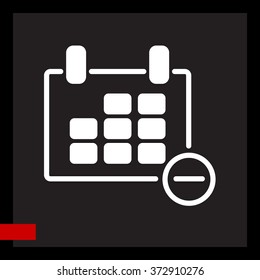 Web line icon. Calendar