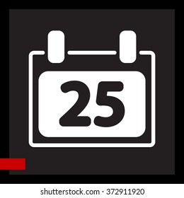 Web line icon. Calendar