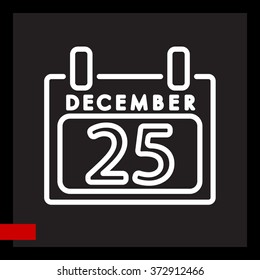 Web line icon. Calendar
