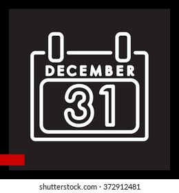 Web line icon. Calendar