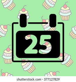 Web line icon. Calendar