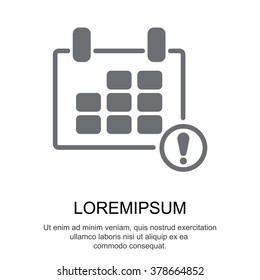Web line icon. Calendar