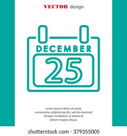 Web line icon. Calendar