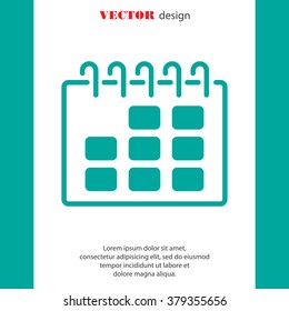 Web line icon. Calendar