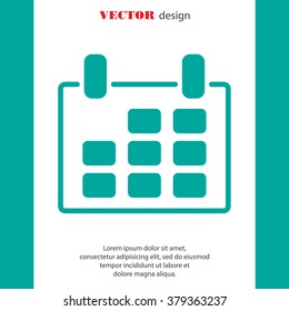 Web line icon. Calendar