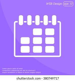 Web line icon. Calendar