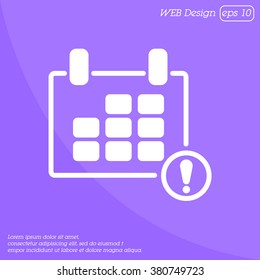 Web line icon. Calendar