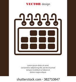 Web line icon. Calendar