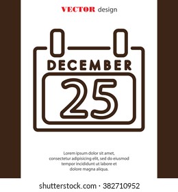 Web line icon. Calendar