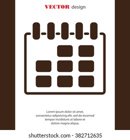 Web line icon. Calendar