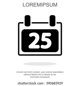 Web line icon. Calendar