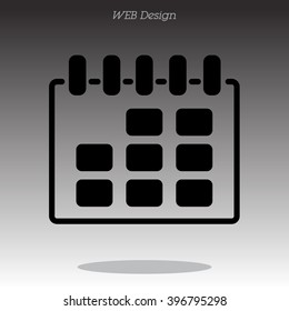 Web line icon. Calendar