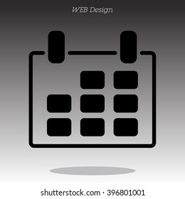 Web line icon. Calendar