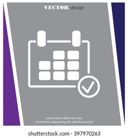 Web line icon. Calendar
