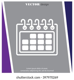 Web line icon. Calendar