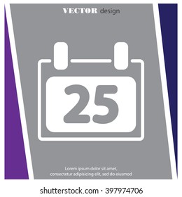 Web line icon. Calendar