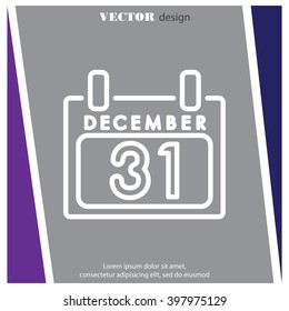 Web line icon. Calendar