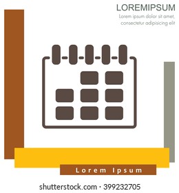 Web line icon. Calendar