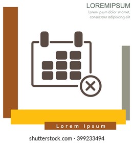 Web line icon. Calendar