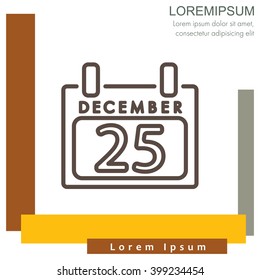 Web line icon. Calendar