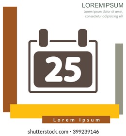 Web line icon. Calendar