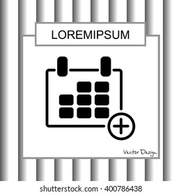 Web line icon. Calendar