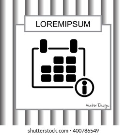 Web line icon. Calendar