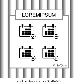 Web line icon. Calendar