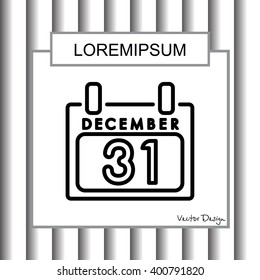 Web line icon. Calendar