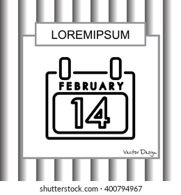Web line icon. Calendar