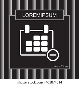 Web line icon. Calendar