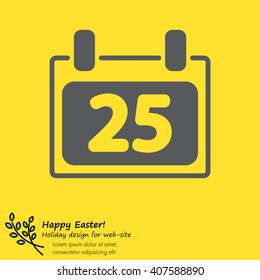Web line icon. Calendar